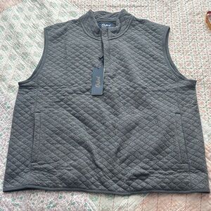 Oxford Charcoal Quilted Men's Vest